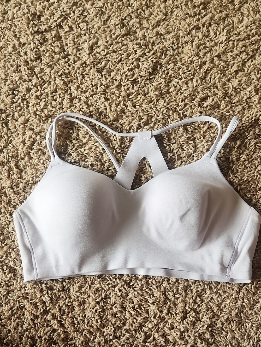 all in motion Lilac Strappy Padded Racerback Sports Bra